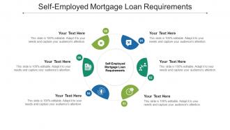 Self employed mortgage loan requirements ppt powerpoint presentation styles cpb