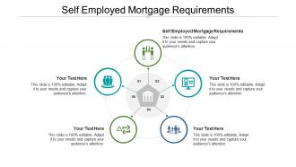 Self employed mortgage requirements ppt powerpoint presentation layouts cpb