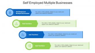 Self Employed Multiple Businesses Ppt Powerpoint Presentation Styles Picture Cpb