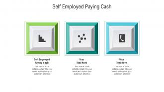 Self employed paying cash ppt powerpoint presentation infographic template graphics design cpb