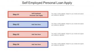 Self Employed Personal Loan Apply In Powerpoint And Google Slides