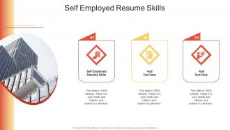 Self Employed Resume Skills In Powerpoint And Google Slides Cpb
