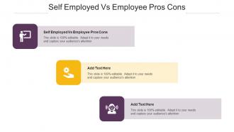 Self Employed Vs Employee Pros Cons Ppt Powerpoint Presentation Ideas Cpb