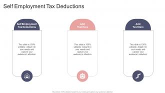 Self Employment Tax Deductions In Powerpoint And Google Slides Cpb
