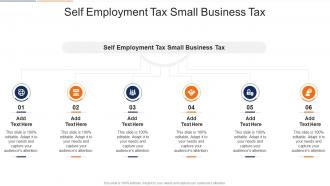 Self Employment Tax Small Business Tax In Powerpoint And Google Slides Cpb