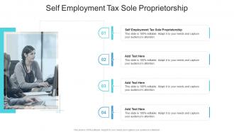 Self Employment Tax Sole Proprietorship In Powerpoint And Google Slides Cpb