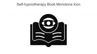 Self Hypnotherapy Book Monotone Icon In Powerpoint Pptx Png And Editable Eps Format