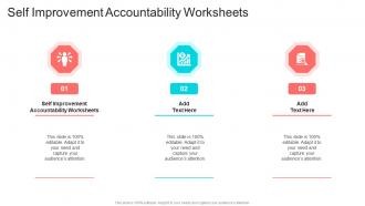 Self Improvement Accountability Worksheets In Powerpoint And Google Slides Cpb