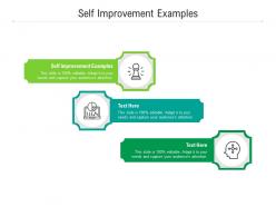 Self improvement examples ppt powerpoint presentation layouts icons cpb
