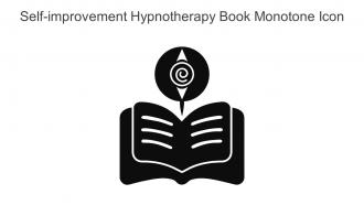 Self Improvement Hypnotherapy Book Monotone Icon In Powerpoint Pptx Png And Editable Eps Format