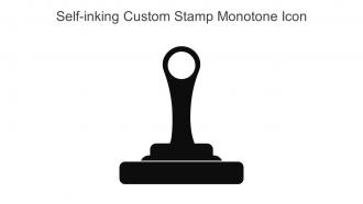 Self Inking Custom Stamp Monotone Icon In Powerpoint Pptx Png And Editable Eps Format