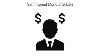 Self Interest Monotone Icon In Powerpoint Pptx Png And Editable Eps Format