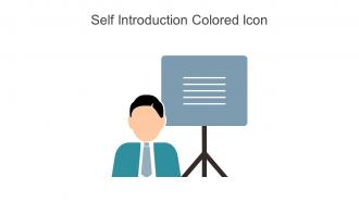 Self Introduction Colored Icon In Powerpoint Pptx Png And Editable Eps Format