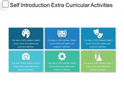 Self introduction extra curricular activities sample of ppt presentation