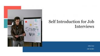 Self Introduction For Job Interviews And Meetings PPT Designs AT