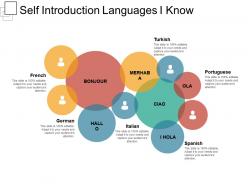 Self introduction languages i know sample ppt files