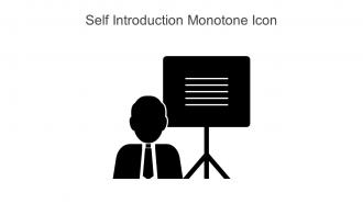 Self Introduction Monotone Icon In Powerpoint Pptx Png And Editable Eps Format