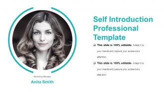 Self introduction professional template sample presentation ppt