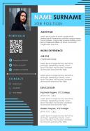 Self introduction resume cv sample creative template to impress employers