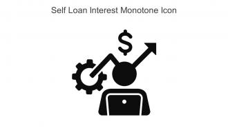 Self Loan Interest Monotone Icon In Powerpoint Pptx Png And Editable Eps Format