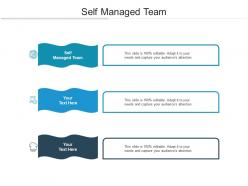 Self managed team ppt powerpoint presentation show slide portrait cpb