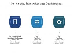 Self managed teams advantages disadvantages ppt powerpoint clipart cpb