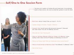 Self one to one session form practising well ppt powerpoint presentation slide download