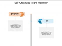 Self organized team workflow ppt powerpoint presentation icon graphics example cpb