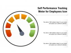 Self performance tracking meter for employees icon