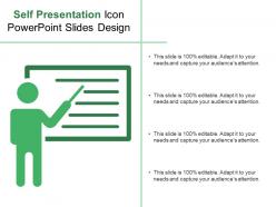 Self presentation icon powerpoint slides design