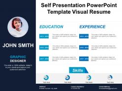 Self presentation powerpoint template visual resume