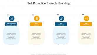 Self Promotion Example Branding In Powerpoint And Google Slides Cpb