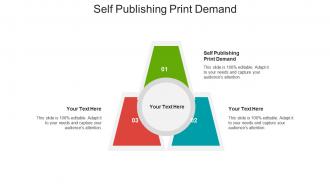 Self publishing print demand ppt powerpoint presentation infographic template smartart cpb