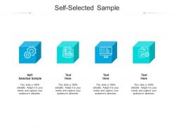 Self selected sample ppt powerpoint presentation portfolio designs cpb