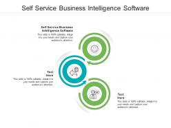 Self service business intelligence software ppt powerpoint sample cpb