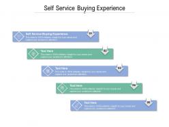 Self service buying experience ppt powerpoint presentation infographic template cpb