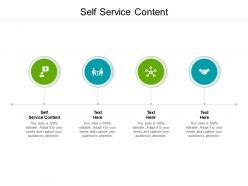 Self service content ppt powerpoint presentation model good cpb