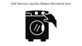 Self Service Laundry Station Monotone Icon In Powerpoint Pptx Png And Editable Eps Format