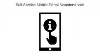 Self Service Mobile Portal Monotone Icon In Powerpoint Pptx Png And Editable Eps Format