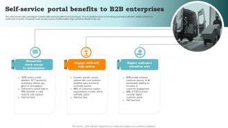 Self Service Portal Benefits To B2B Enterprises