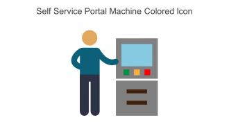 Self Service Portal Machine Colored Icon In Powerpoint Pptx Png And Editable Eps Format