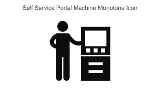 Self Service Portal Machine Monotone Icon In Powerpoint Pptx Png And Editable Eps Format