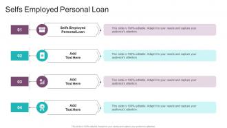 Selfs Employed Personal Loan In Powerpoint And Google Slides Cpb