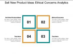 Sell new product ideas ethical concerns analytics business intelligence cpb