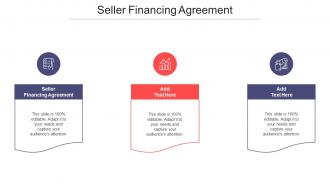 Seller Financing Agreement Ppt Powerpoint Presentation Pictures Brochure Cpb