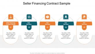 Seller Financing Contract Sample In Powerpoint And Google Slides Cpb