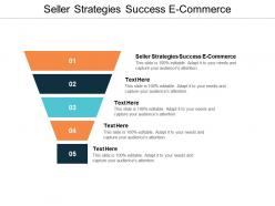 Seller strategies success e commerce ppt powerpoint presentation outline clipart cpb