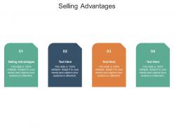 Selling advantages ppt powerpoint presentation model demonstration cpb
