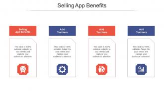 Selling App Benefits Ppt Powerpoint Presentation Icon Elements Cpb