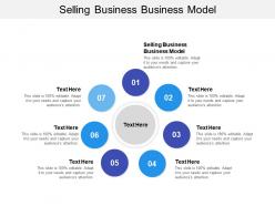 Selling business business model ppt powerpoint presentation model graphics pictures cpb